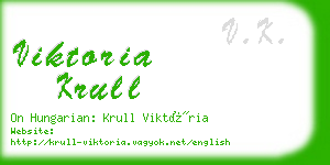 viktoria krull business card